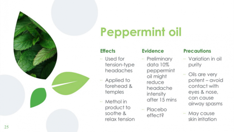 peppermint essential oil for migraine