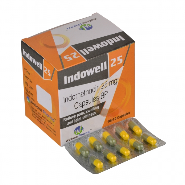Image of indomethacin packaging